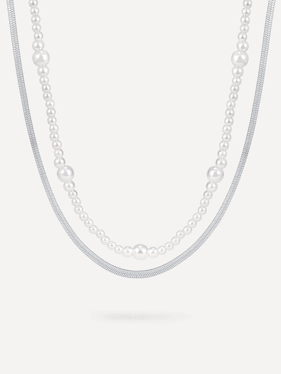 Enchanting Pearl Layered Kette