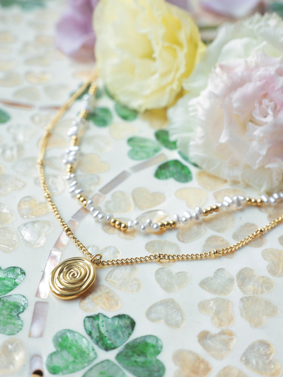 Pearlescent Swirl Kette