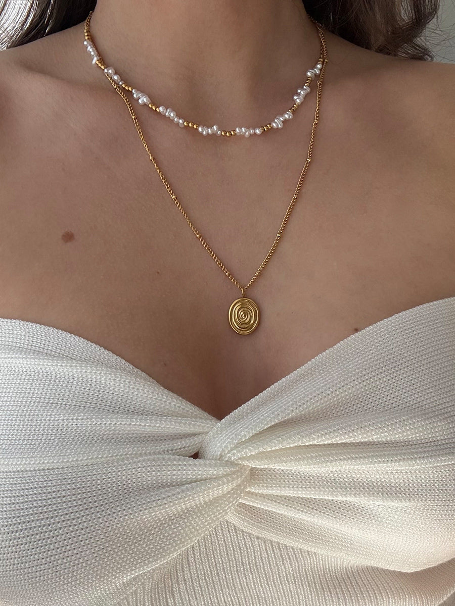 Pearlescent Swirl Kette