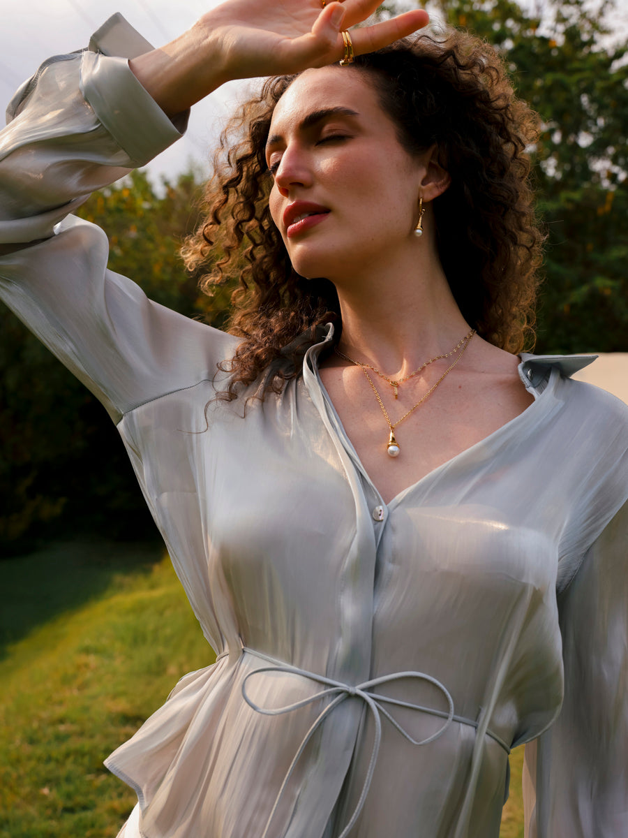 Pearlescent Drop Kette