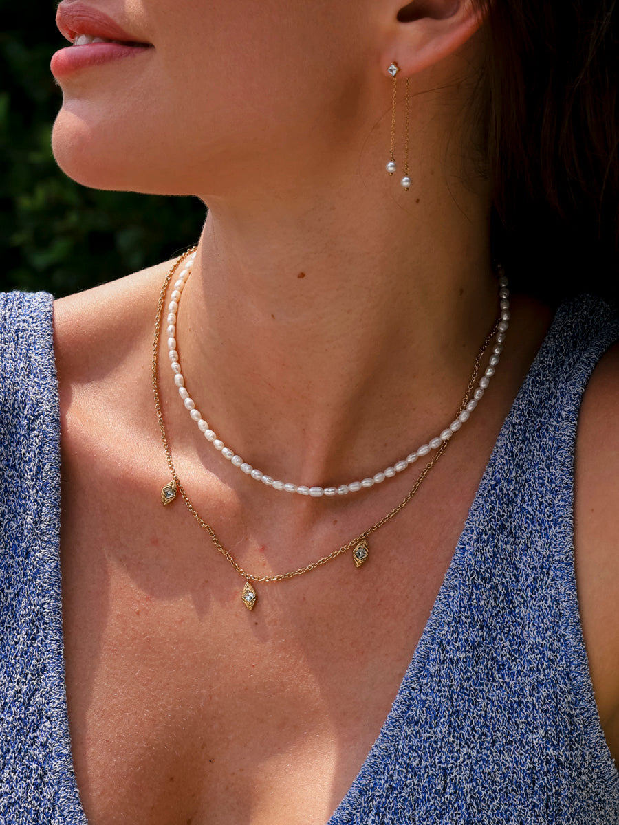 Retro Feather Kette