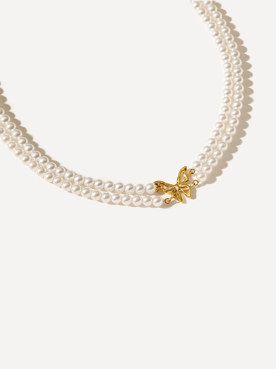 Butterfly Pearl Kette