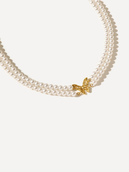 Butterfly Pearl Kette