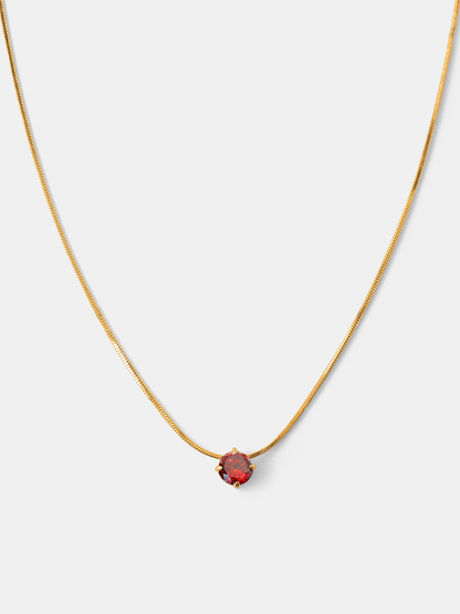 Crystal Delight Dark Red Kette
