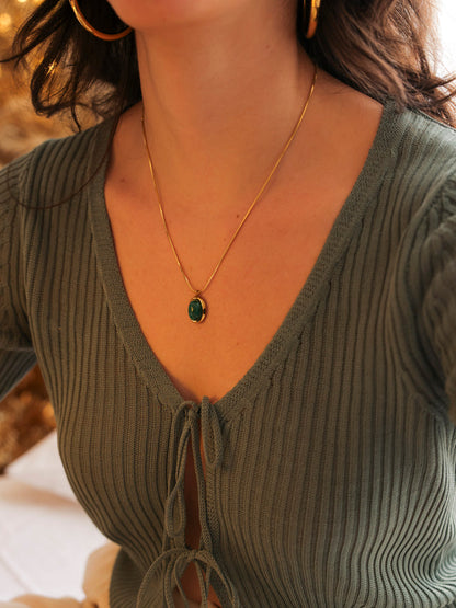 Echoing Dream Dark Green Kette