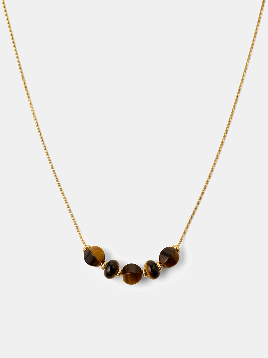 Modern Tiger's Eye Kette