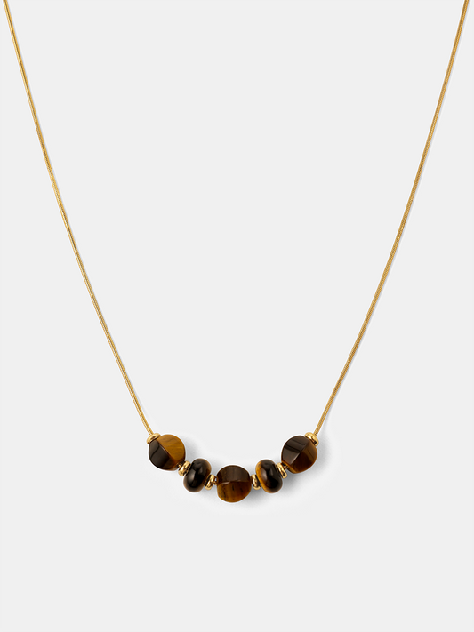 Modern Tiger's Eye Kette