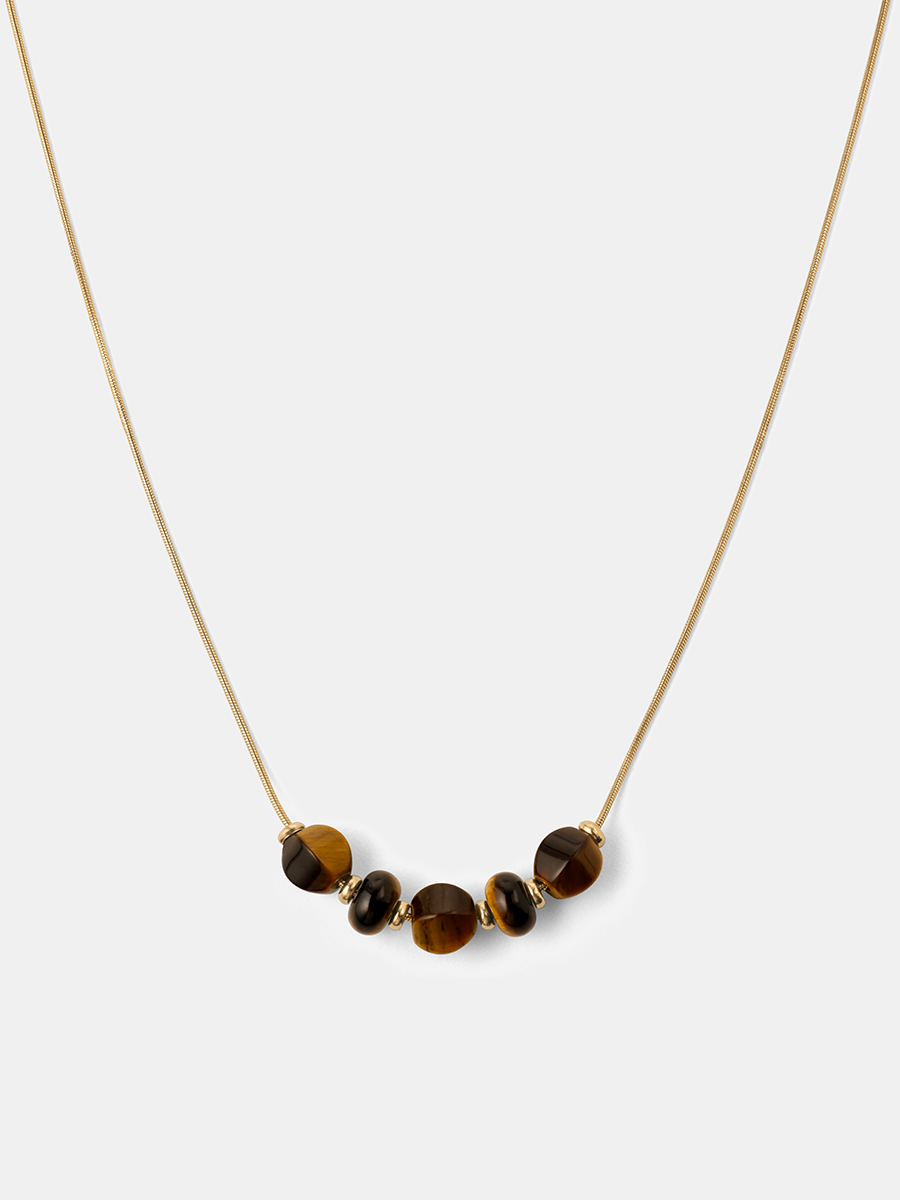 Modern Tiger's Eye Kette
