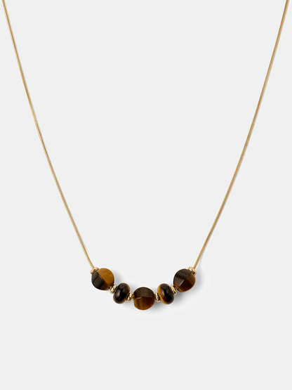 Modern Tiger's Eye Kette