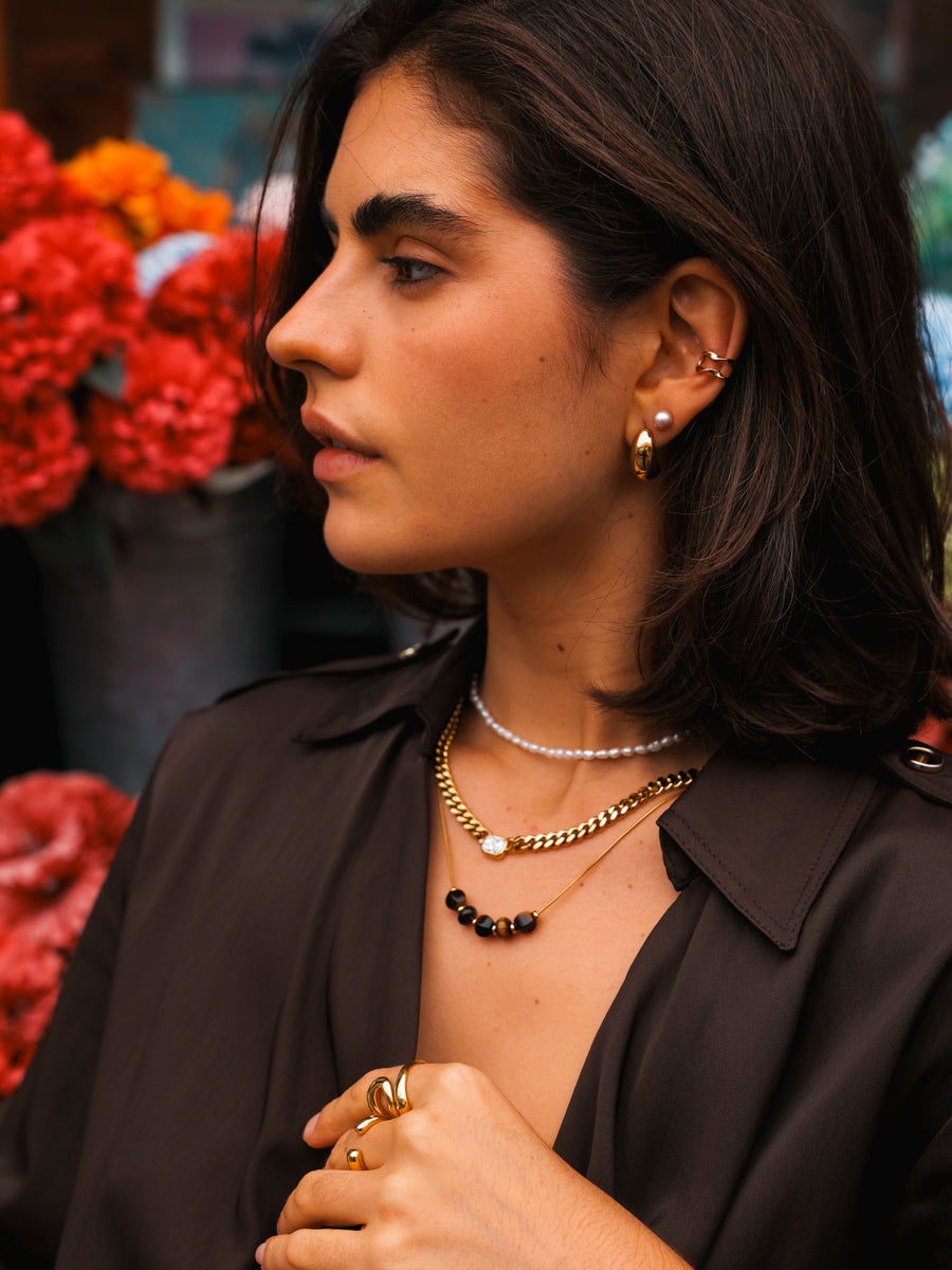 Modern Tiger's Eye Kette