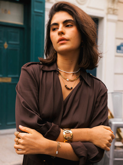 Modern Tiger's Eye Kette