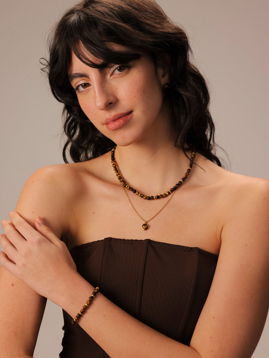 Enchanted Moments Tiger's Eye Set