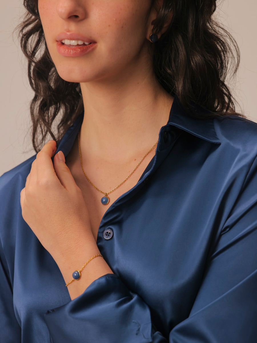 Wandering Wish Dark Blue Kette
