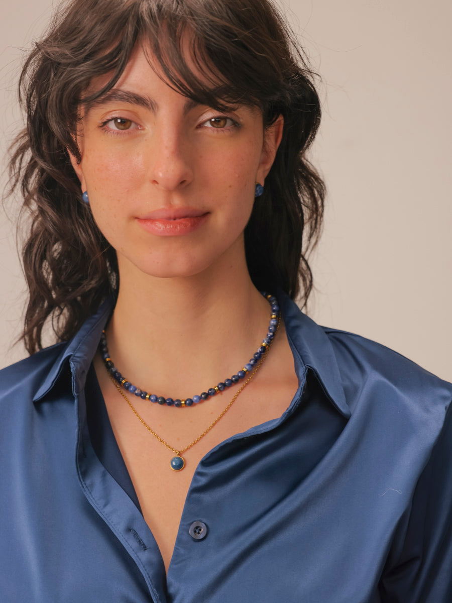 Wandering Wish Dark Blue Kette