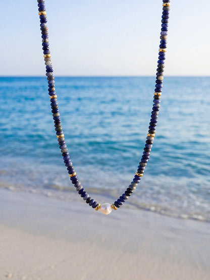 Pearl Dawn Dark Blue Kette