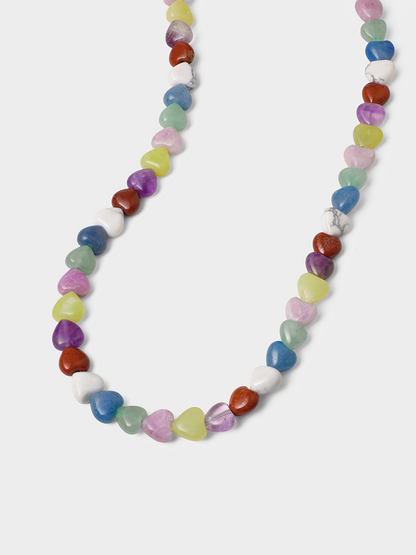 Rainbow Heart Kette
