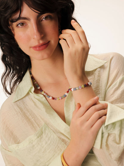 Rainbow Heart Kette