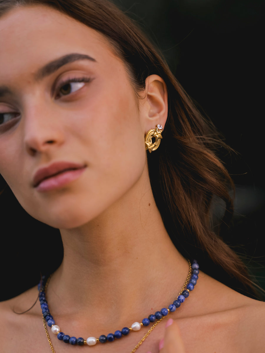 Dawn Pearl Dark Blue Kette