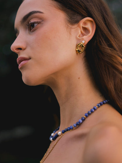 Dawn Pearl Dark Blue Kette
