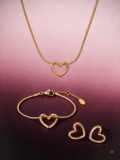 Threaded Heart Kette