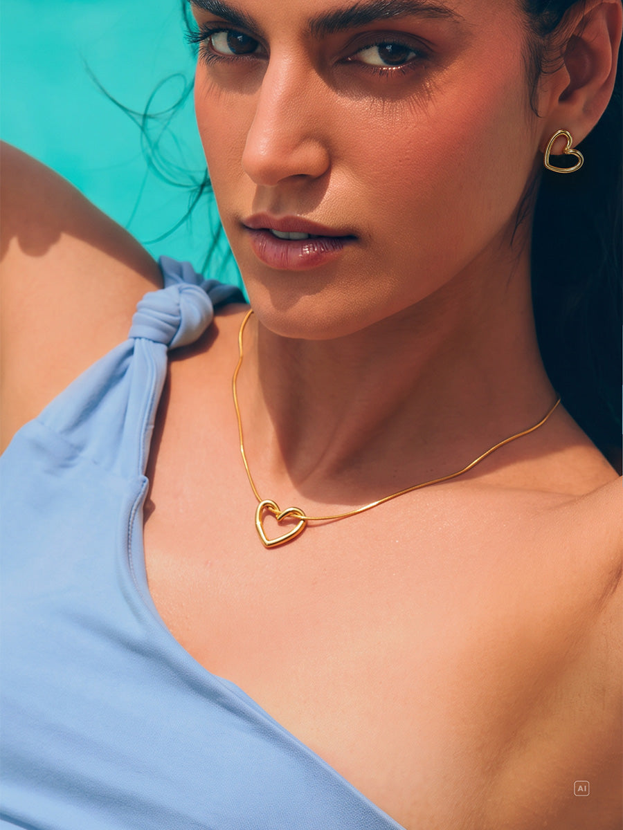 Threaded Heart Kette
