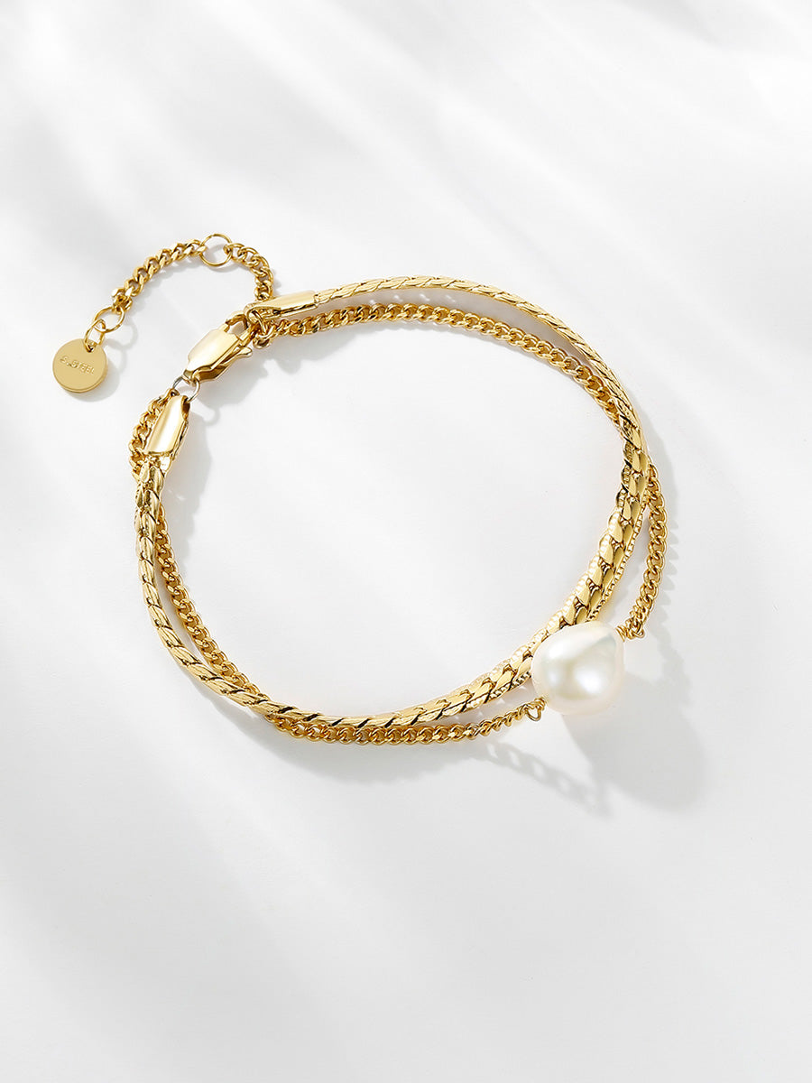 Modern Pearl Armband