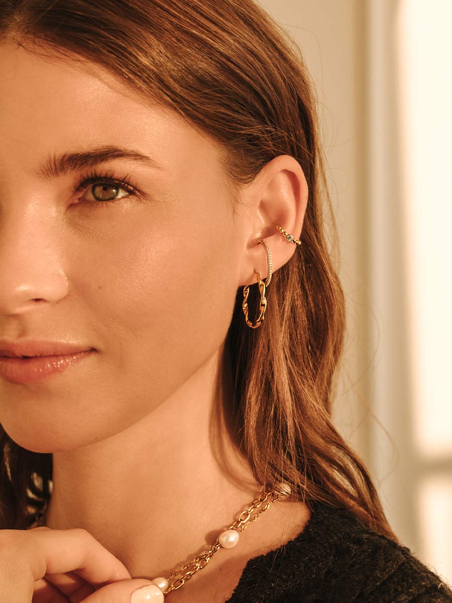Twisted Hoop Ohrringe
