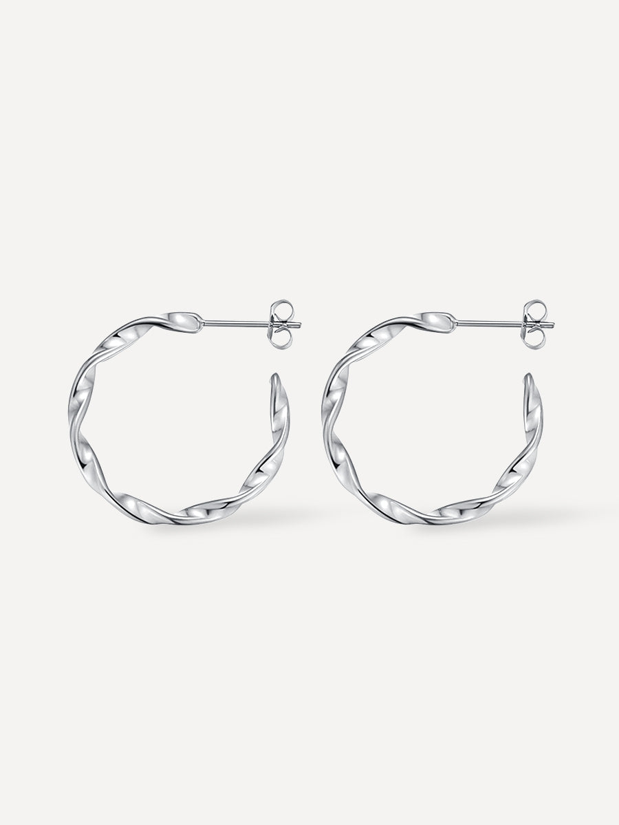 Twisted Hoop Ohrringe