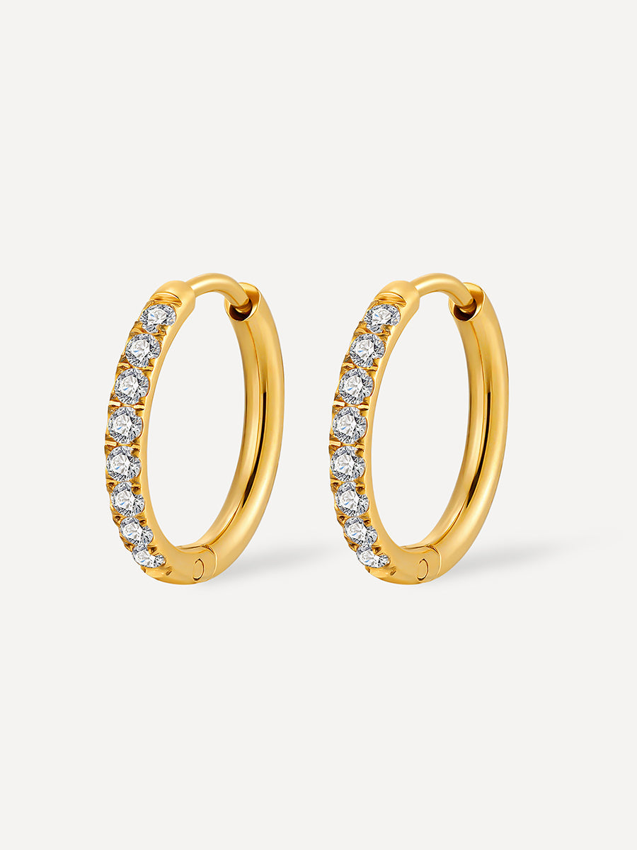 16mm CRYSTALIZED SHINE HOOP Ohrringe