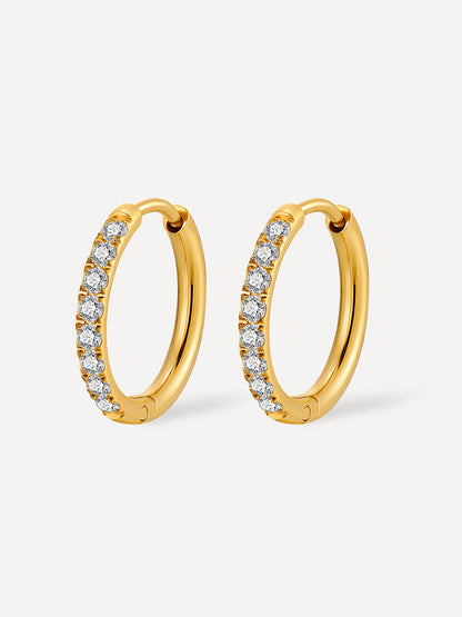 16mm CRYSTALIZED SHINE HOOP Ohrringe