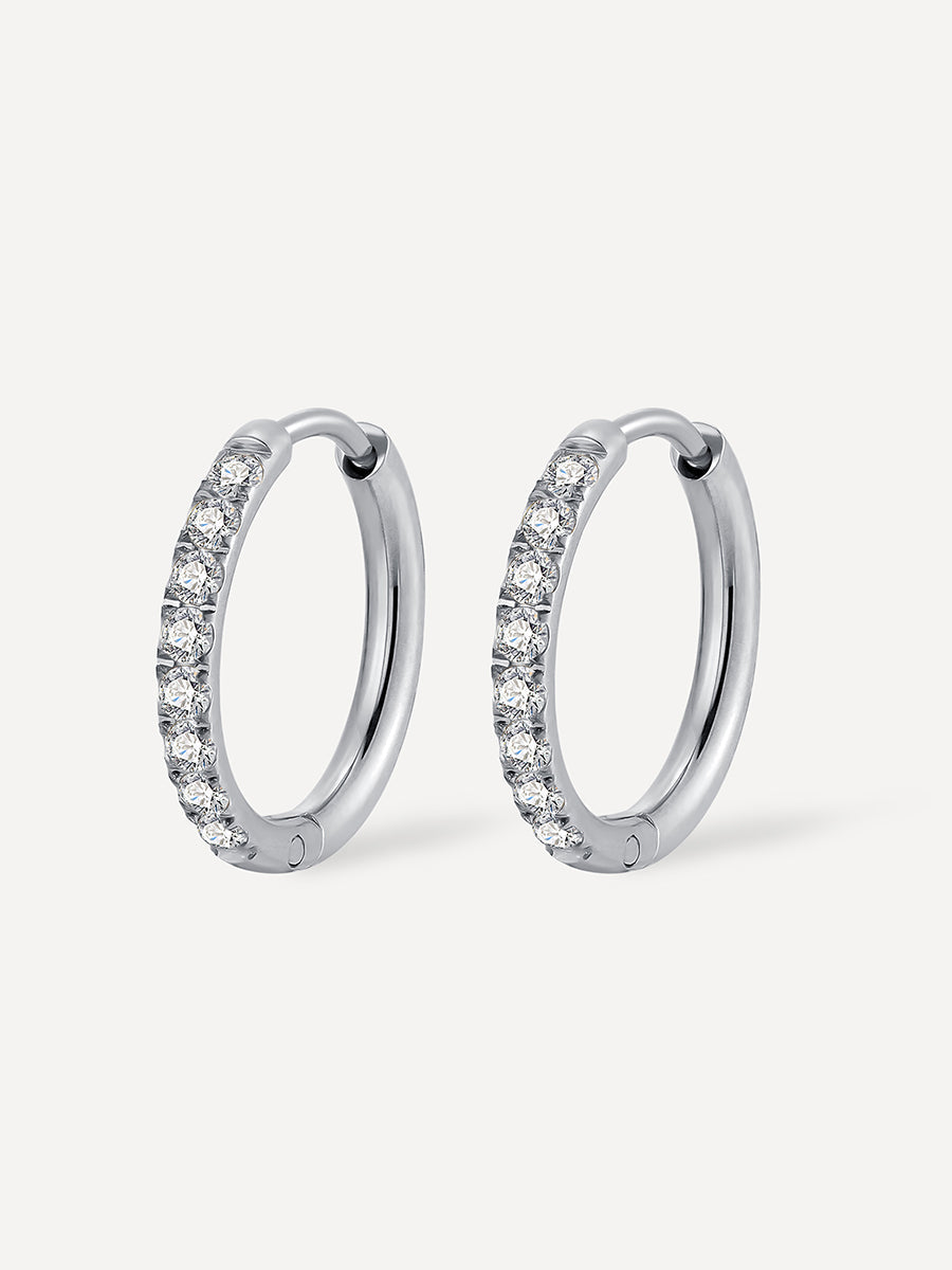 16mm CRYSTALIZED SHINE HOOP Ohrringe