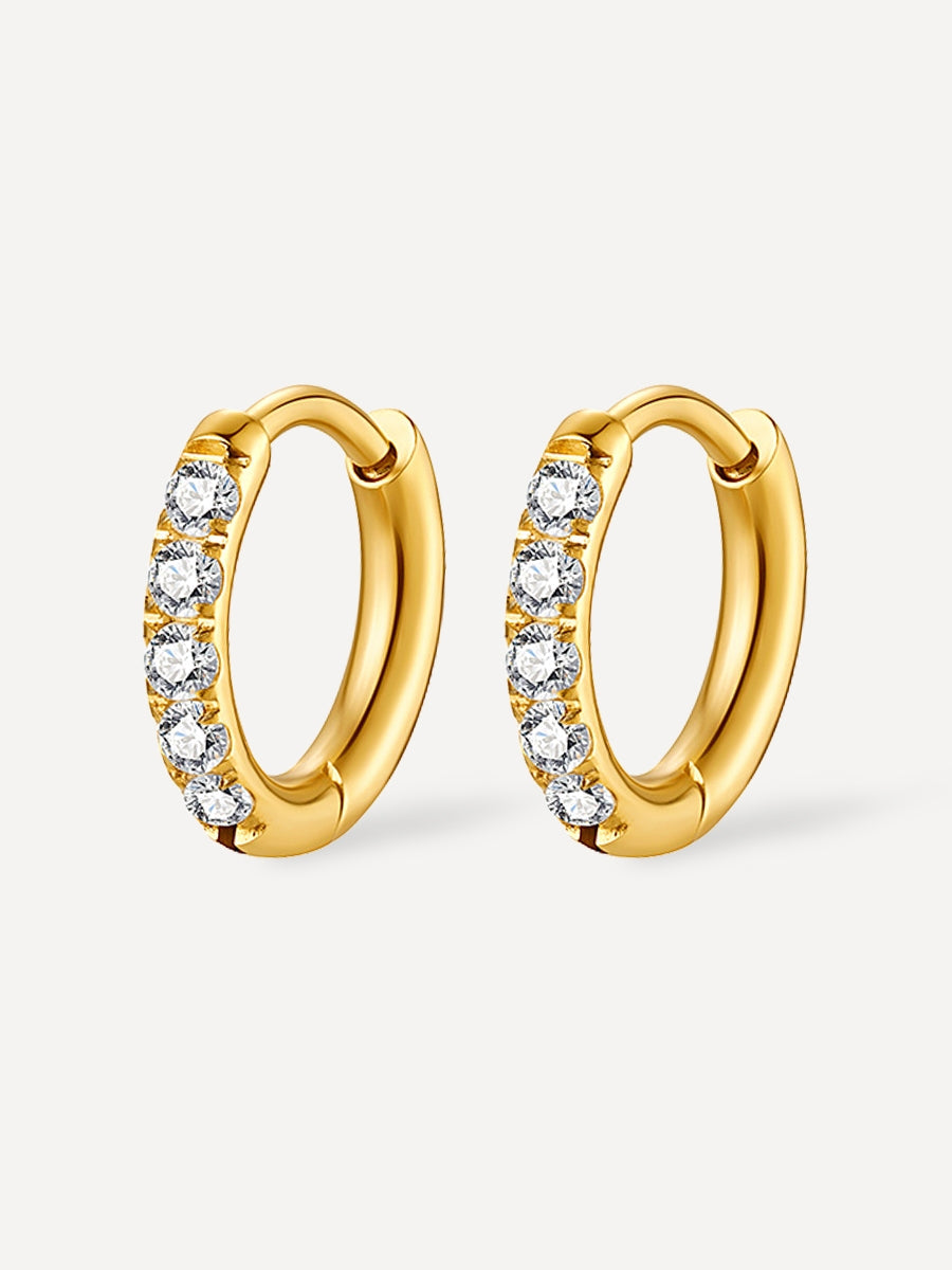 12mm CRYSTALIZED SHINE HOOP SMALL Ohrringe