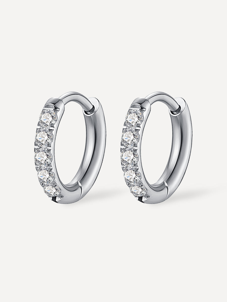 12mm CRYSTALIZED SHINE HOOP SMALL Ohrringe