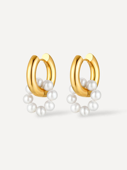 Pearl Hoop Ohrringe