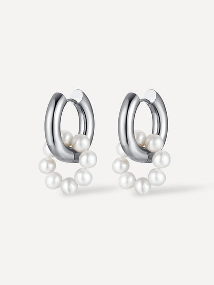 Pearl Hoop Ohrringe