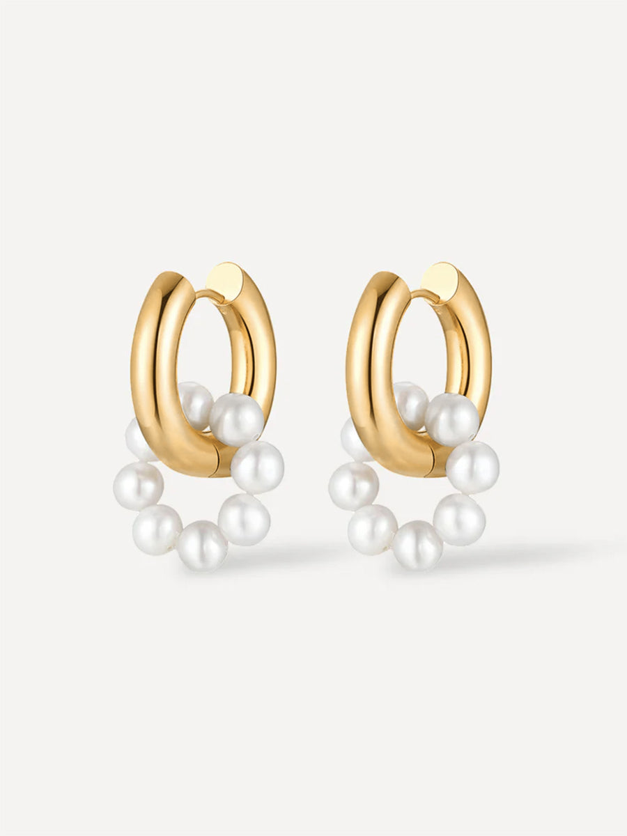 Pearl Hoop Ohrringe