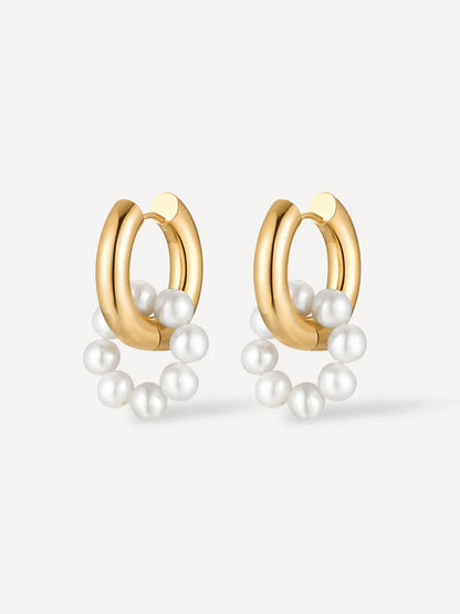 Pearl Hoop Ohrringe