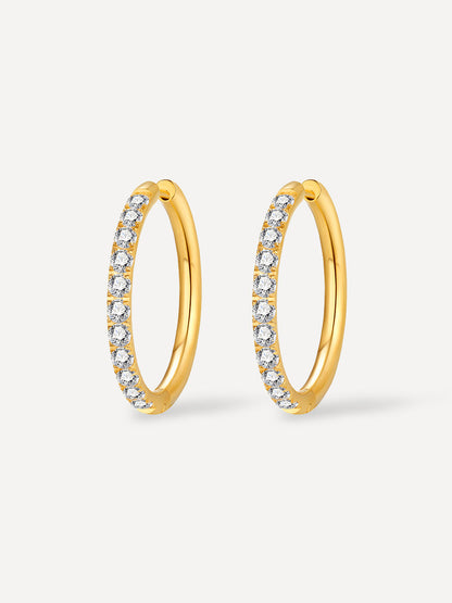 CRYSTALIZED SHINE HOOP LARGE Ohrringe