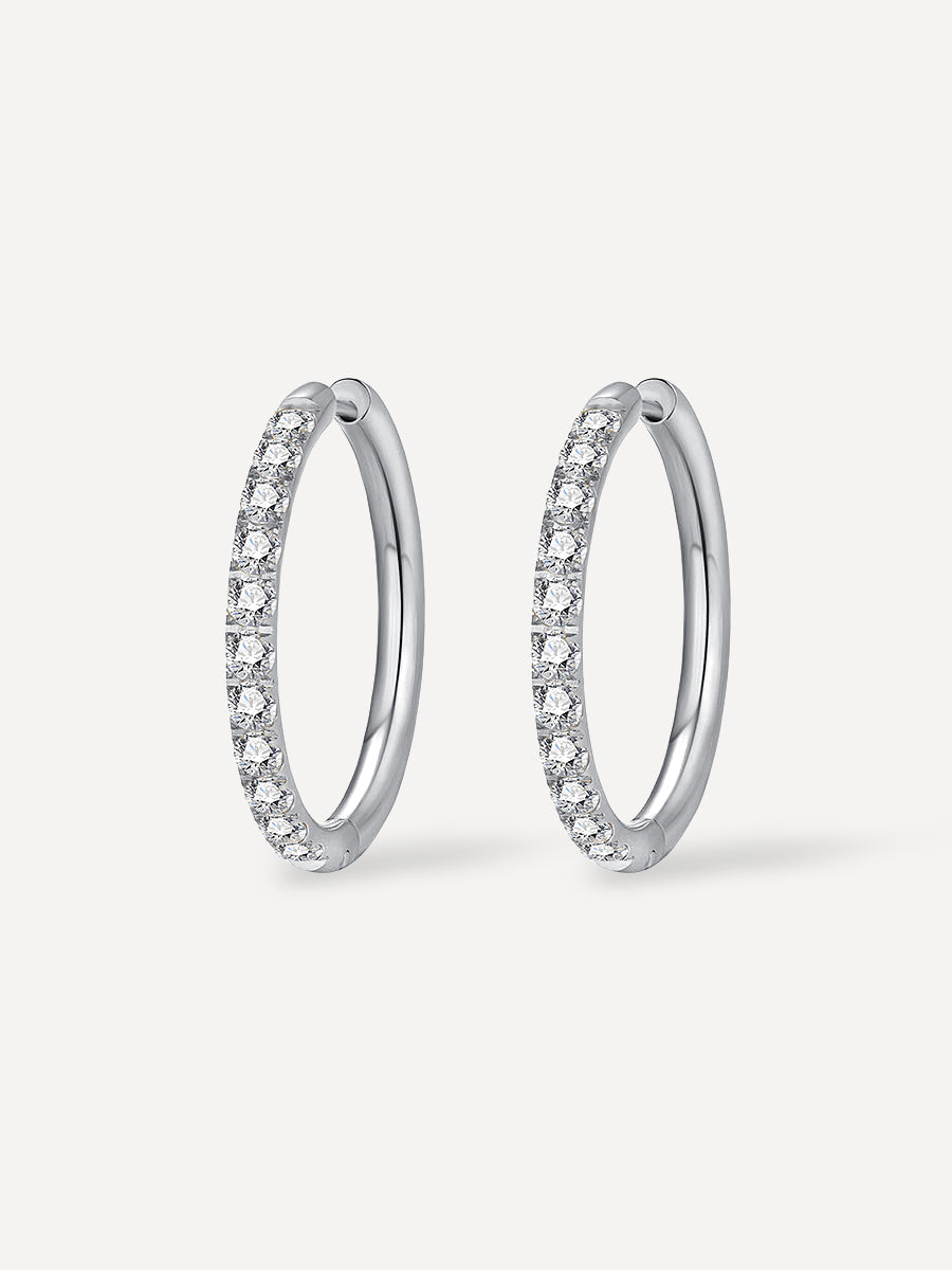 CRYSTALIZED SHINE HOOP LARGE Ohrringe