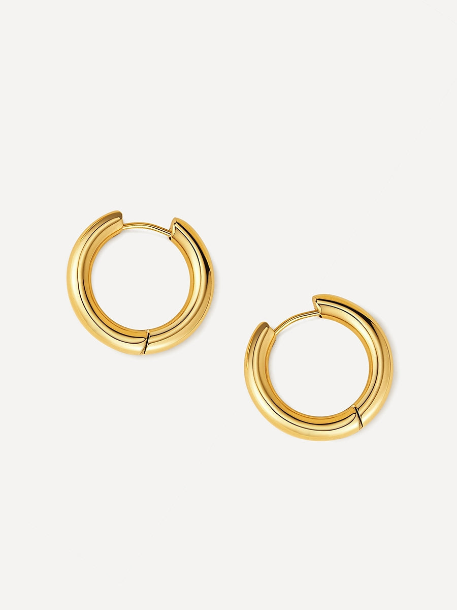 24mm GLOSSY HOOPS Medium Ohrringe