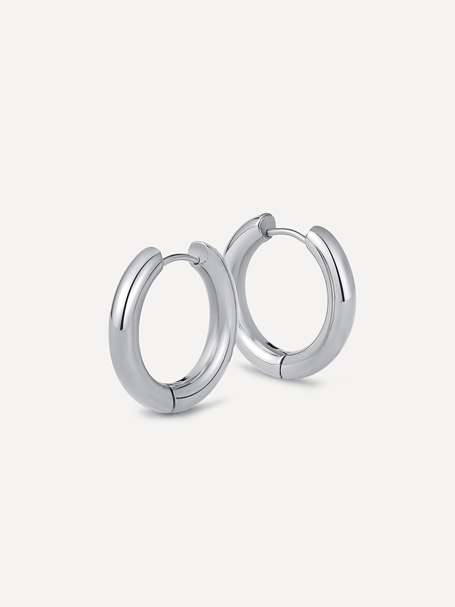 24mm GLOSSY HOOPS Medium Ohrringe