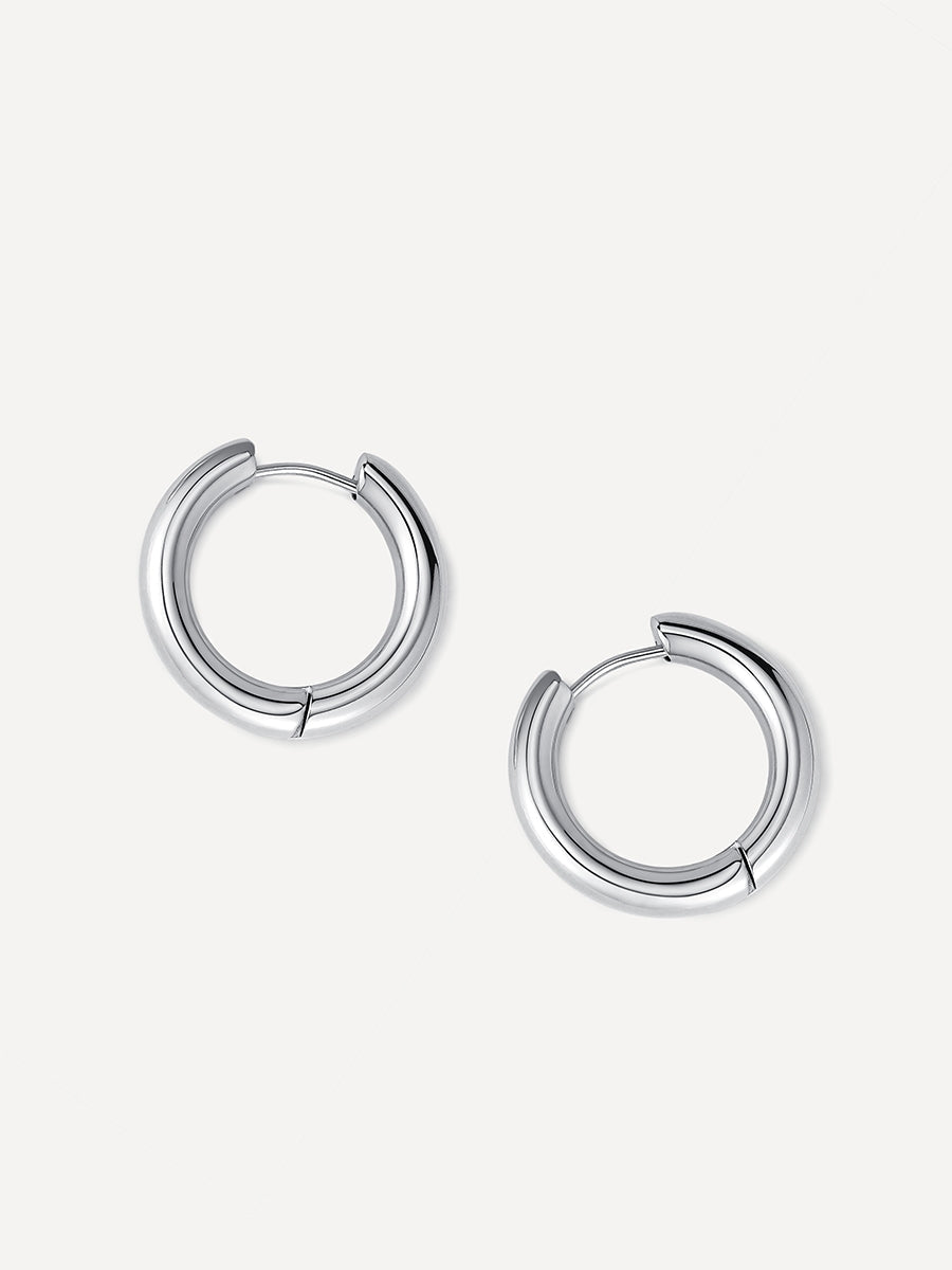 24mm GLOSSY HOOPS Medium Ohrringe
