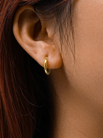 14mm SLIM HOOP Small Ohrringe