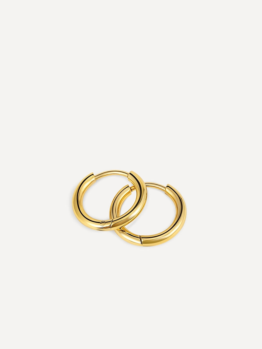 14mm SLIM HOOP Small Ohrringe