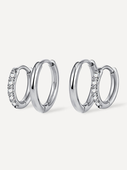 Slim & Shine Hoops Ohrringe Set