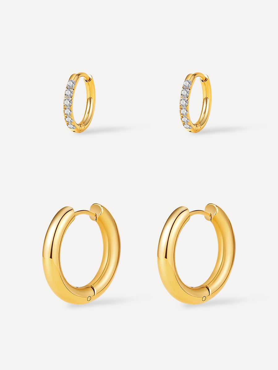 Shine And Glossy Hoops Set