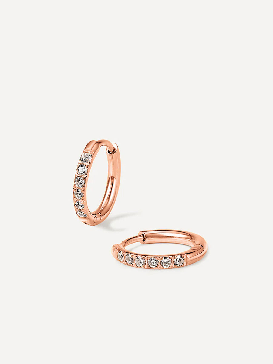 CRYSTALIZED SHINE HOOP Medium Ohrringe