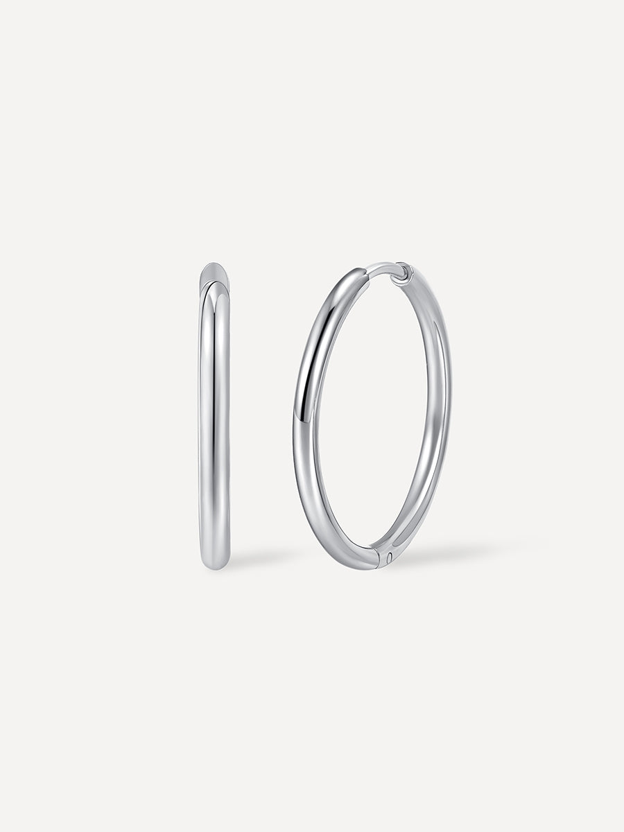 24mm SLIM HOOP MEDIUM OHRRINGE