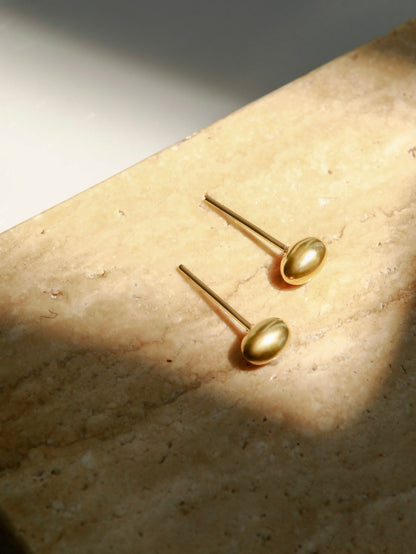 Simple Oval Ohrringe