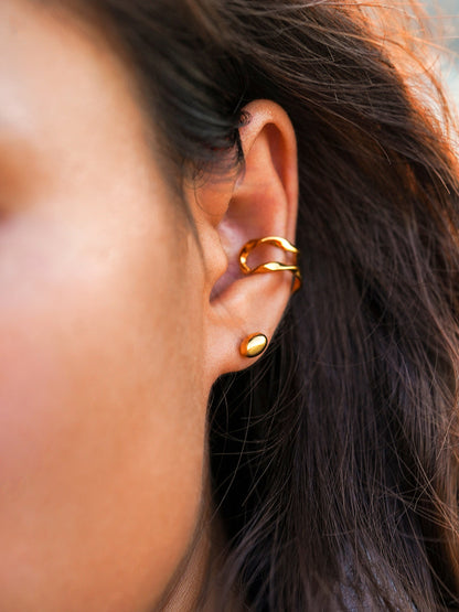 Simple Oval Ohrringe